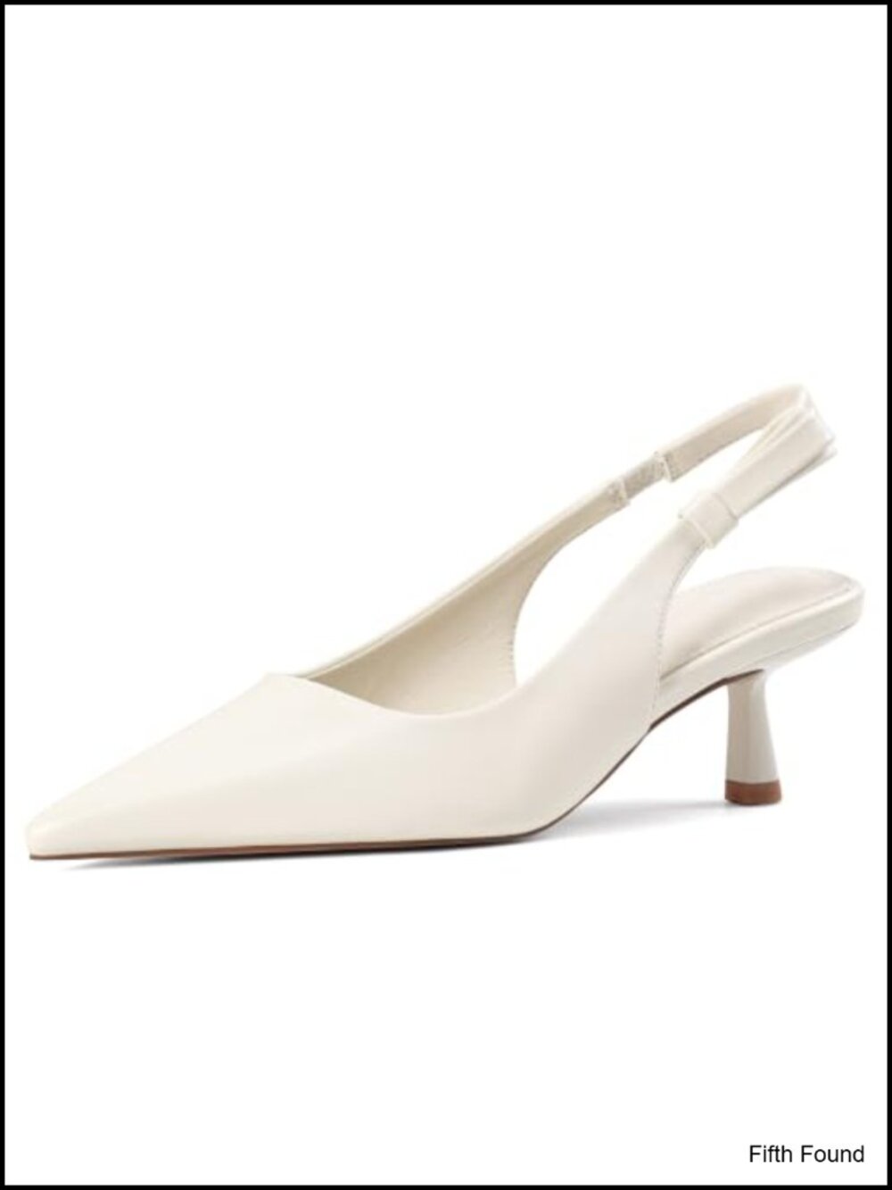 Kitten Heels Closed Toe Slingback Pointed Toe Pump